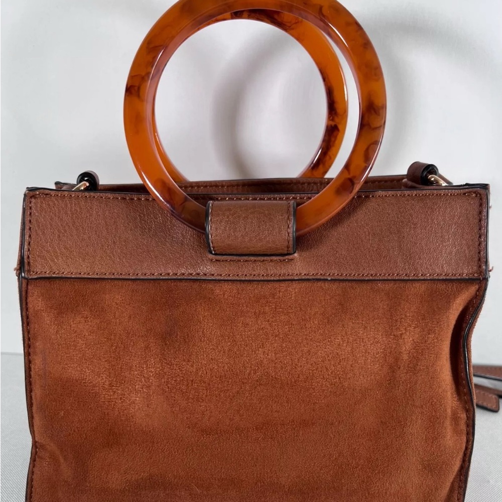 NWOT LAUREN CONRAD Purse Brown Soft (2) Handles & Adjustable Shoulder Strap